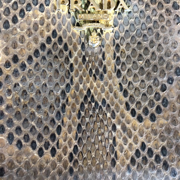 PRADA PYTHON LEATHER WALLET - Picture 3 of 5